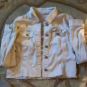 White jean jacked